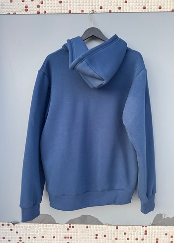 Nike Erkek Mavi Kapüşonlu Fermuarlı Sweatshirt Hırka