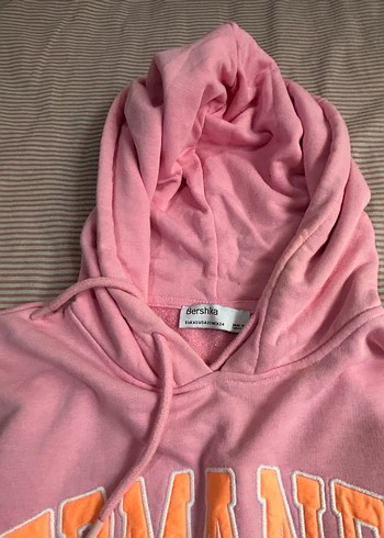 Pembe Baskılı Fermuarlı Kolsuz Sweatshirt - Görsel 2