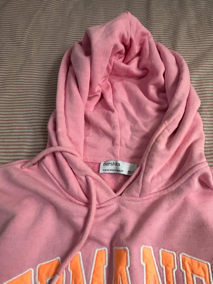 Pembe Baskılı Fermuarlı Kolsuz Sweatshirt - Görsel 2
