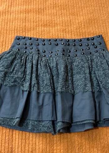 bej rengi triko elbise ve etek - Görsel 2