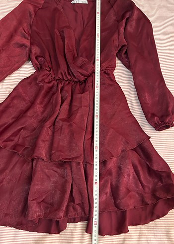 saten mini elbise - Görsel 2