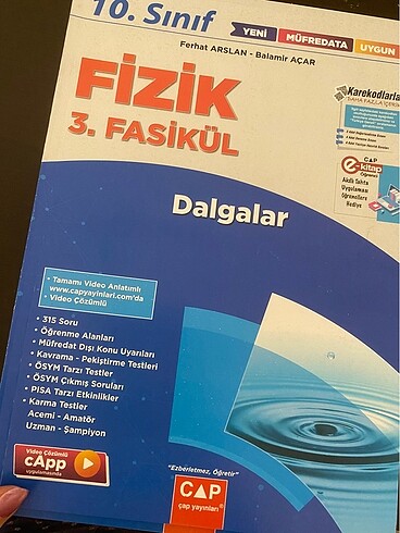  Beden Çap yayınları fizik fasikülleri