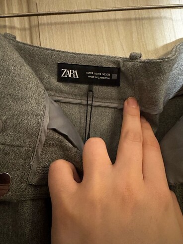 s Beden gri Renk Zara kumaş pantolon