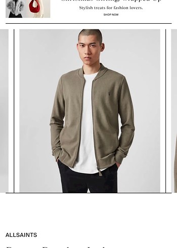 AllSaints Raven Zip Up Bomber Ceket - Görsel 9