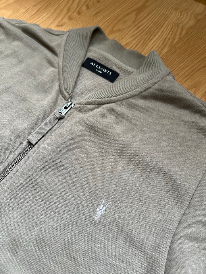 AllSaints Raven Zip Up Bomber Ceket - Görsel 4