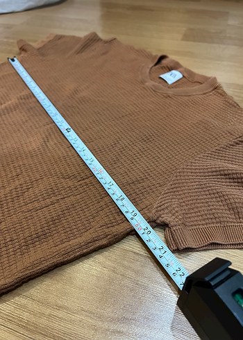 Zara Erkek Kahverengi Triko Tişört - Görsel 2