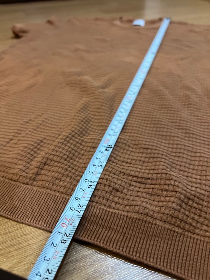 Zara Erkek Kahverengi Triko Tişört - Görsel 3