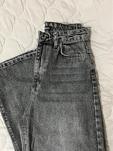 Diğer Gri eskitme model jean