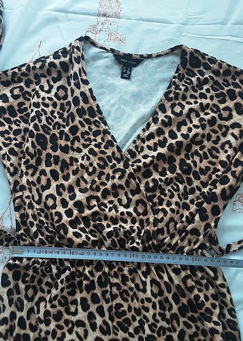 Leopar Desenli Uzun Kadın Tulum - Görsel 5