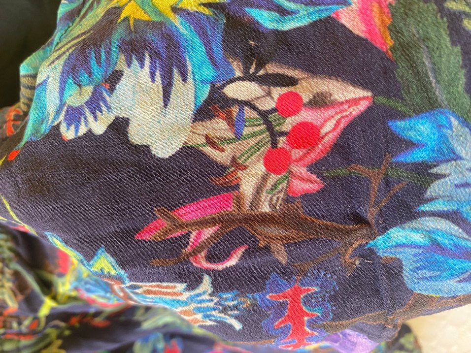 Rengarenk çiçek desenli şort - Görsel 2