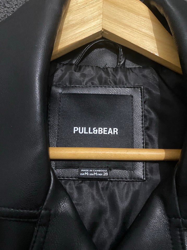 Kadın Siyah Deri Biker Ceket - Görsel 3