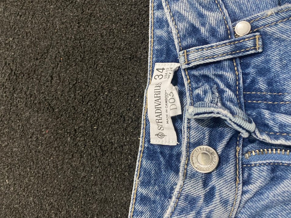 Yırtık Detaylı Normal Kesim Mavi Kadın Jean - Görsel 2