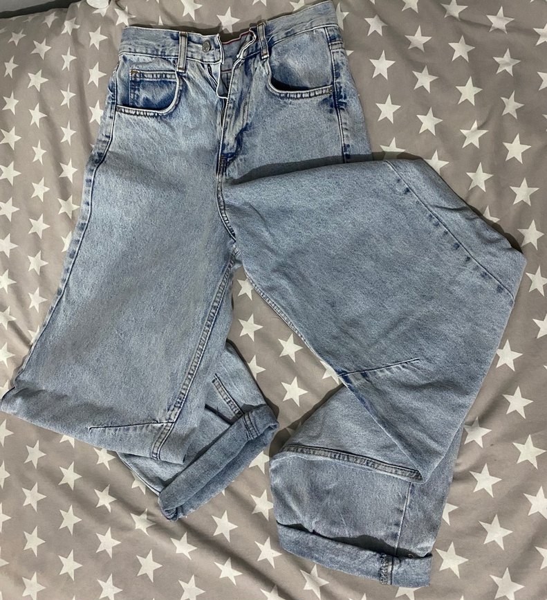 Buz Mavi Denim Kadın Pantolon - Görsel 2