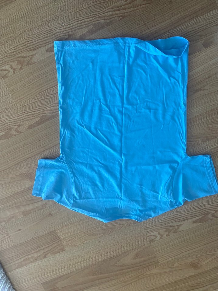 Mavi Atatürk baskılı Tişört, Kısa Kollu - Görsel 2