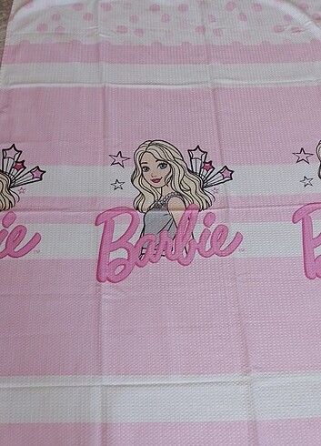 Barbie baskılı pike yatak örtüsü 
