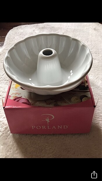 Porland Beyaz Kek Kalıbı 23cm