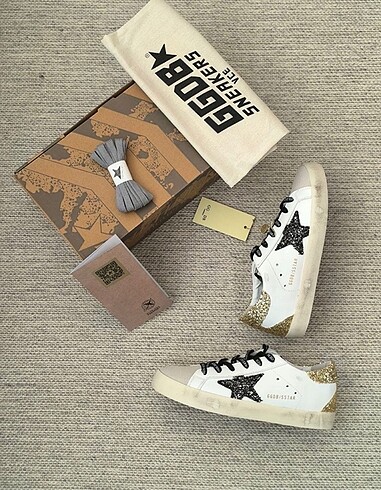40 Beden beyaz Renk GOLDEN GOOSE DELUX GOLD BLACK