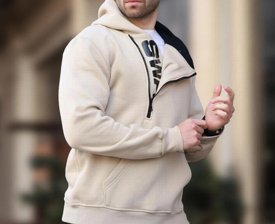 Bej Renk Erkek Eşofman takımı - Görsel 2