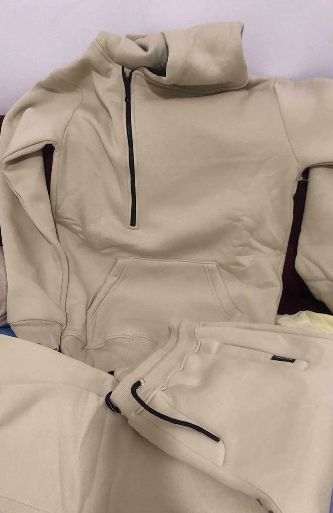 Bej Renk Erkek Eşofman takımı - Görsel 4