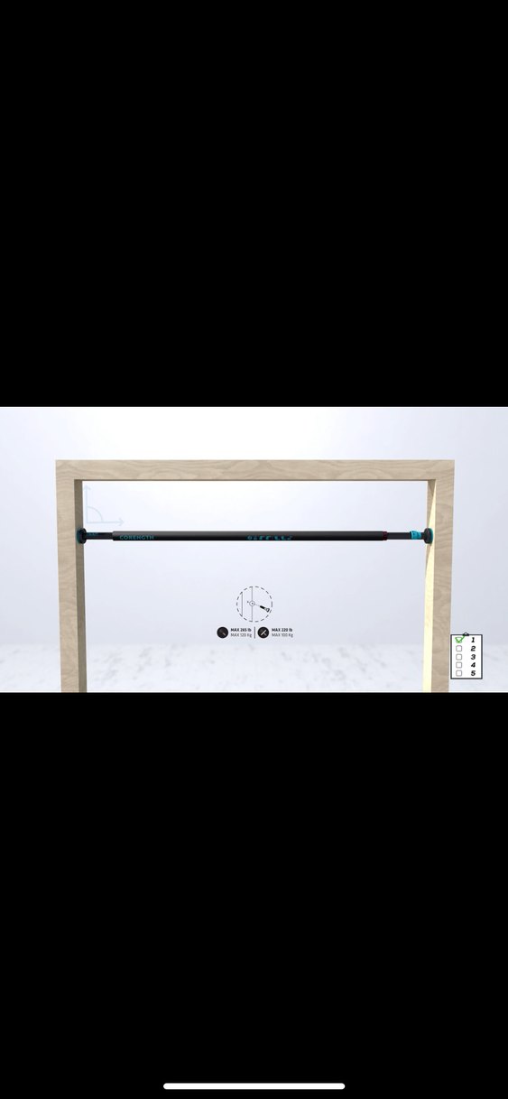 CORENGTH Kilitlenebilir Barfiks Barı 100 cm - Görsel 2