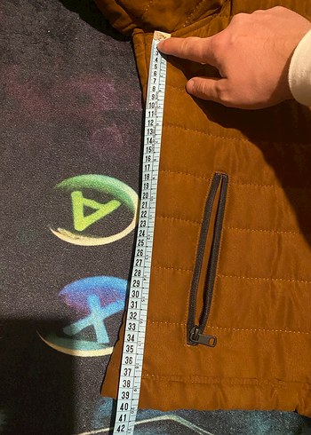 Deve tüyü dik yaka süet mont ceket - Görsel 5