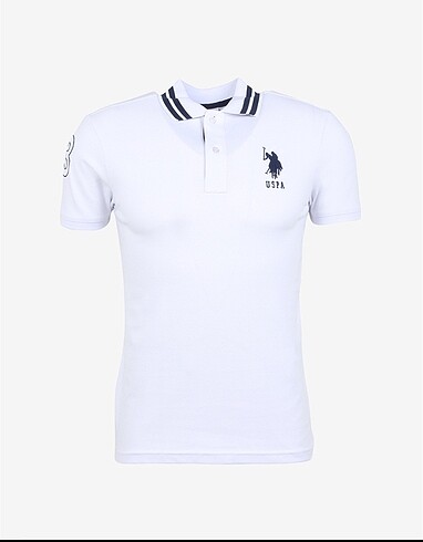 Polo yaka beyaz erkek t-shirt