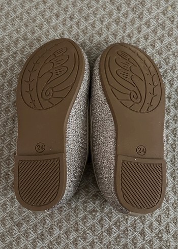 Kız Çocuk Simli Babet Ayakkabı - Görsel 2