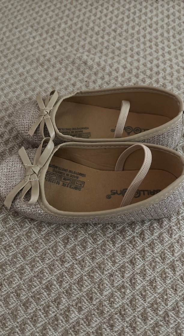 Kız Çocuk Simli Babet Ayakkabı - Görsel 4