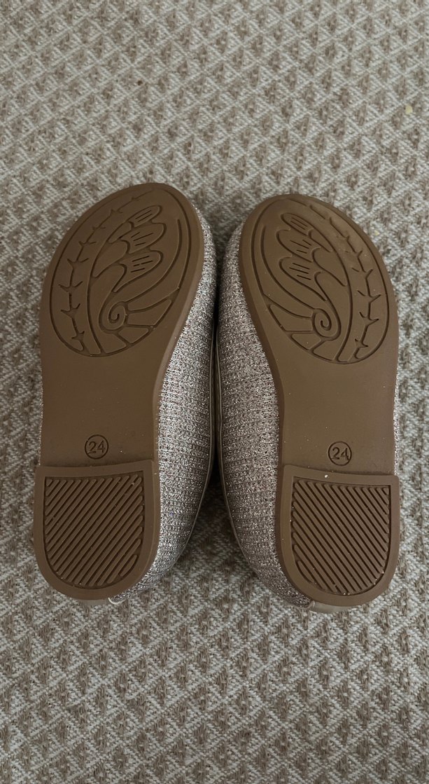 Kız Çocuk Simli Babet Ayakkabı - Görsel 2