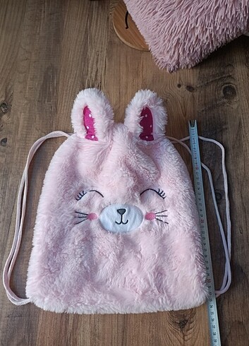 LC Waikiki pembe peluş çanta 
