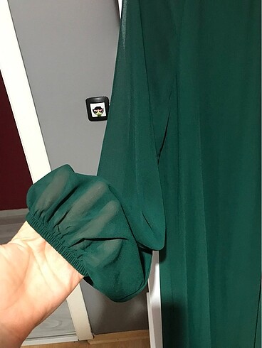 38 Beden Zümrüt yeşili tunik - elbise