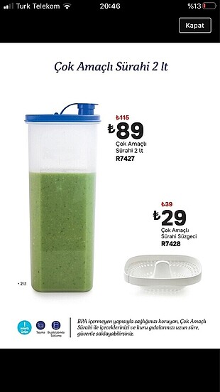 Tupperware çok amaçlı
