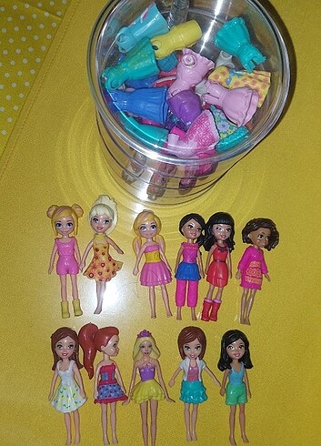 Polly pocket bebekler ve aksesuarları 