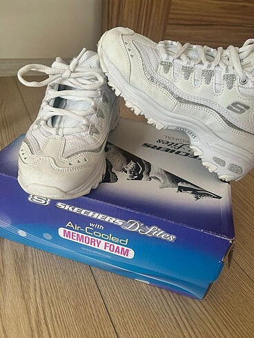 36 Beden beyaz Renk skechers d?lites orijinal ayakkabı