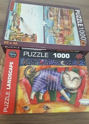3 farklı puzzle toplu fiyattır