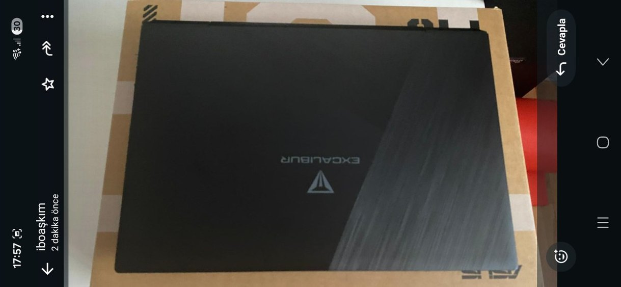 Siyah EXCALIBUR Dizüstü Bilgisayar - Görsel 2