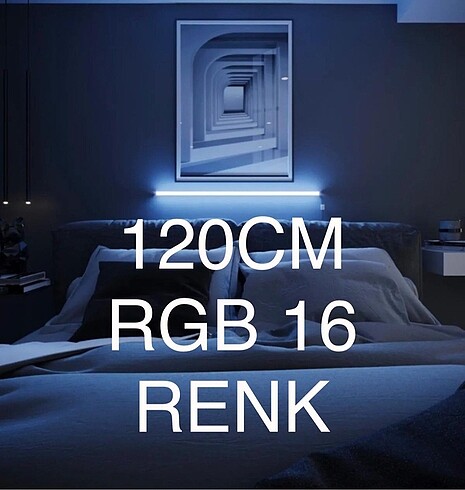 Uzaktan Kumandalı RGB FUL Renk Abajur Ablik Gece Lambası Kumanda