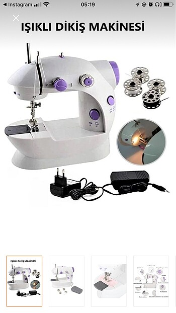 Mini dikiş makinası