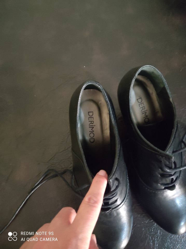 Siyah Stiletto Topuklu Kadın Klasik Ayakkabı - Görsel 2