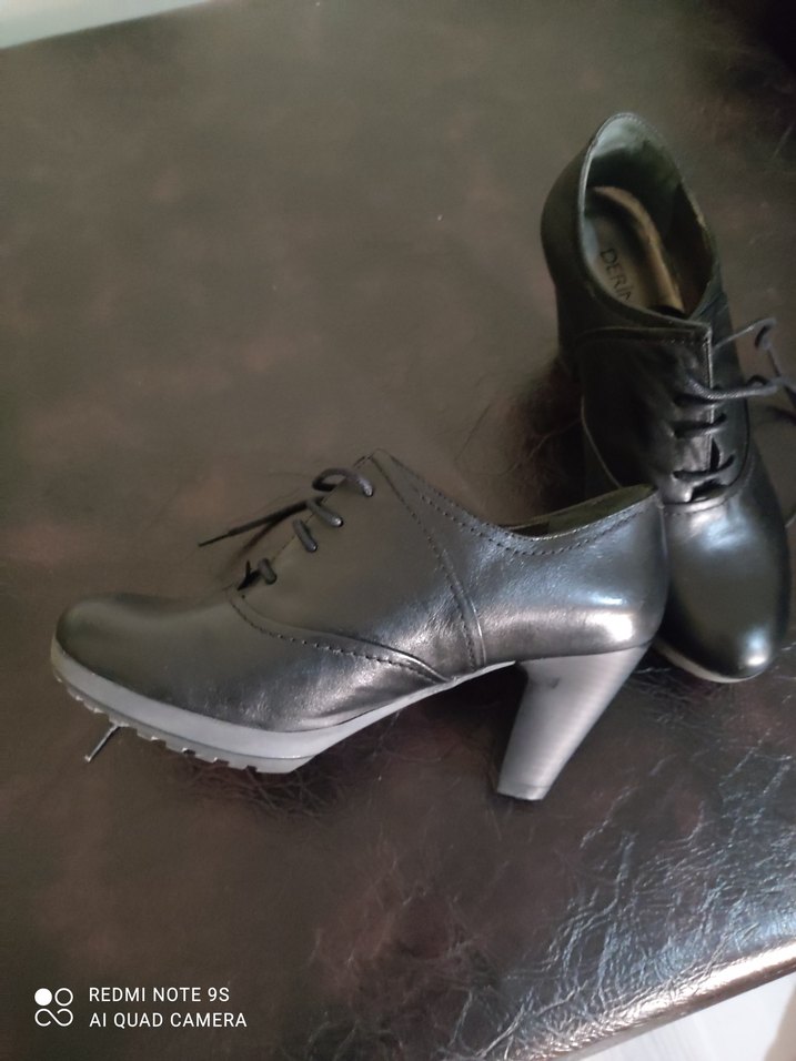 Siyah Stiletto Topuklu Kadın Klasik Ayakkabı - Görsel 3