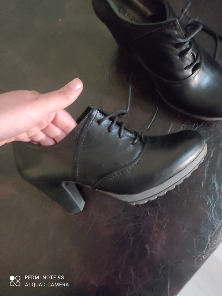 Siyah Stiletto Topuklu Kadın Klasik Ayakkabı - Görsel 5