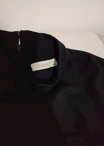 Uzun Siyah Gotik Kadın Abiye Elbise - Görsel 2