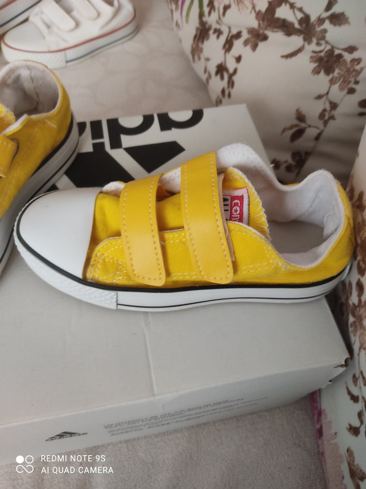 Kız Çocuk Sarı Cırt Cırtlı Spor Ayakkabı - Görsel 5