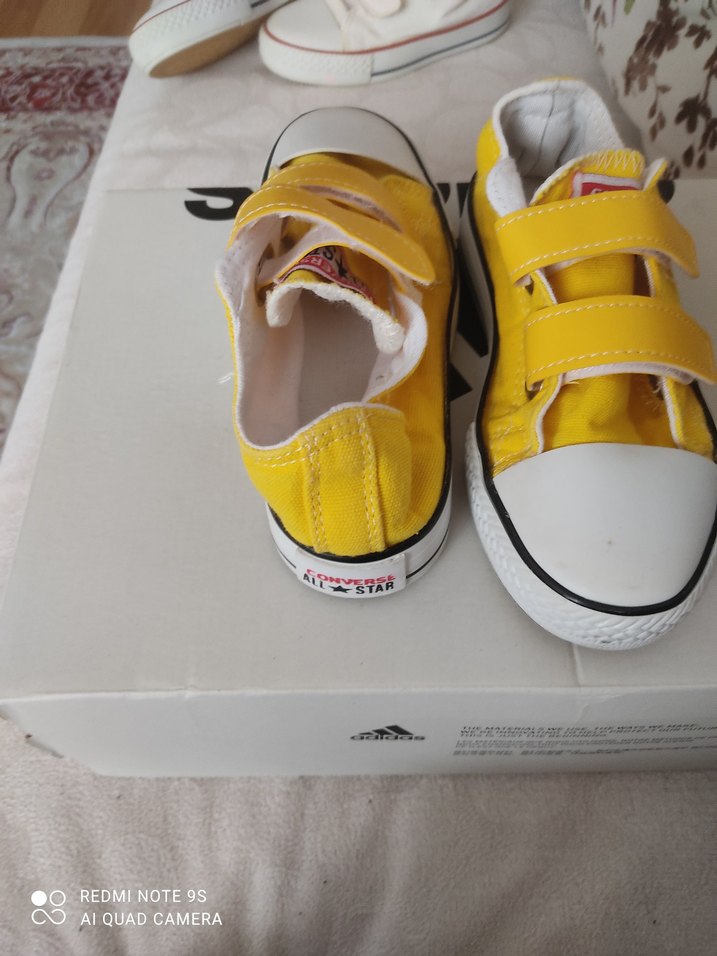Kız Çocuk Sarı Cırt Cırtlı Spor Ayakkabı - Görsel 3