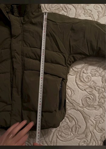 Zara Yeşil Kapüşonlu çocuk
 Kış Montu - Görsel 5