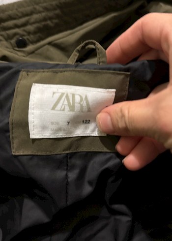 Zara Yeşil Kapüşonlu çocuk
 Kış Montu - Görsel 2