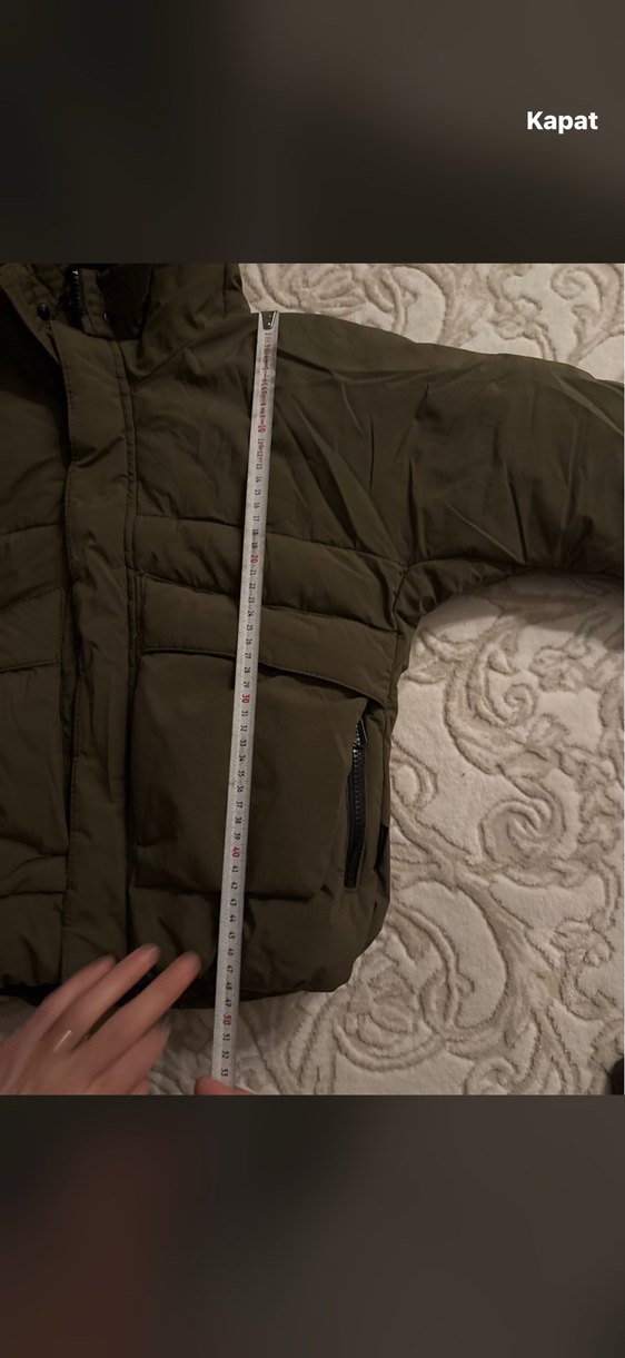 Zara Yeşil Kapüşonlu çocuk
 Kış Montu - Görsel 5