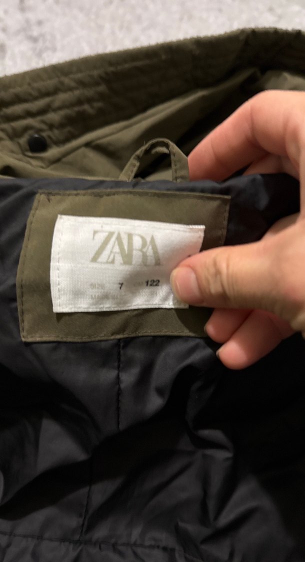 Zara Yeşil Kapüşonlu çocuk
 Kış Montu - Görsel 2