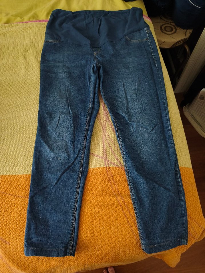 Mavi Hamile Kot Pantolon - Görsel 2