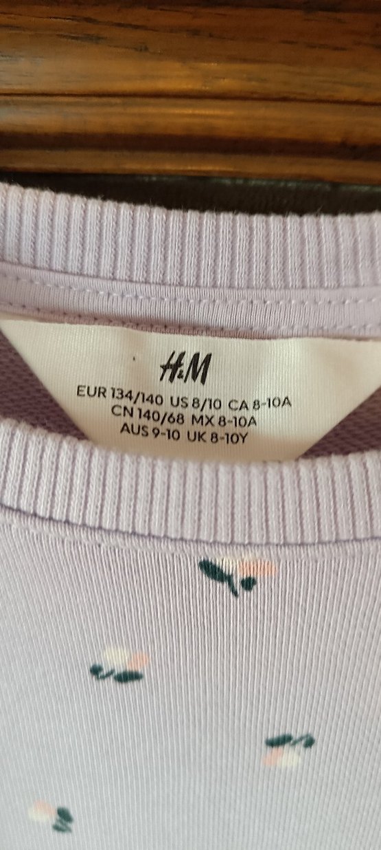 H&M Uzun Kollu Fırfırlı Nakışlı Kız Elbise - Görsel 3